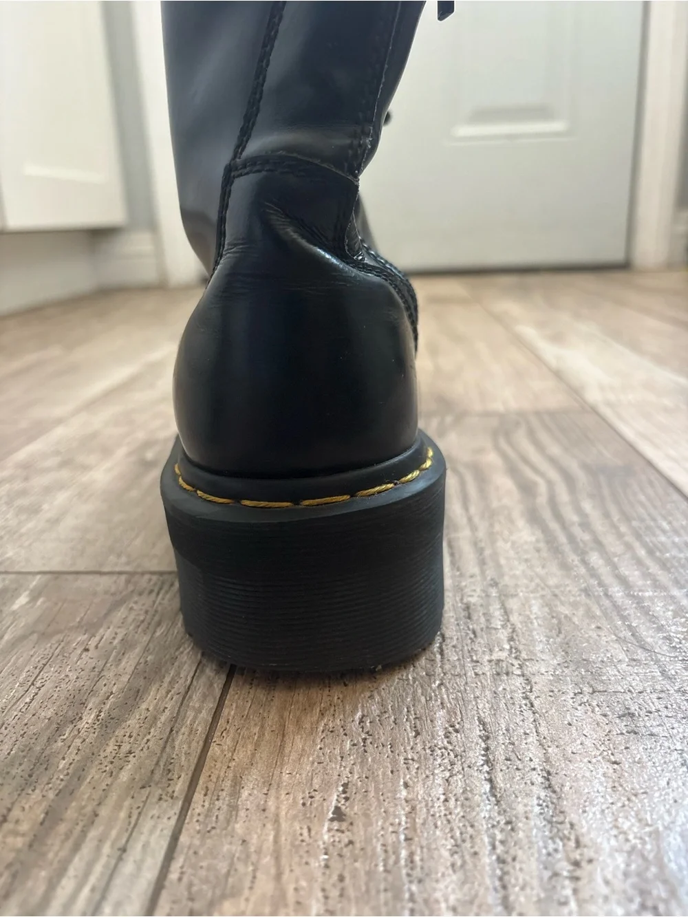 Dr. Martens LEFT shoe ONLY Black Jadon Platform Lace-Up Boot Sz 8 Men Sz 9 women